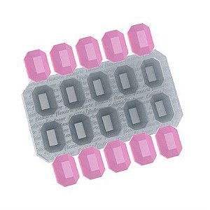 Molde de Silicone Jóia Pró - Retangular Leverger Ref. 600 Flexarte