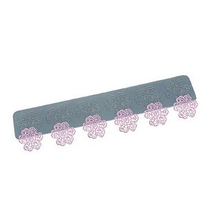 Molde de Silicone Renda Ibiscos Ref. 319 Flexarte