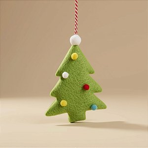 Enfeite Para Pendurar de Natal - Arvore Verde - 13x10x2cm - 1 unidade - Cromus - Rizzo