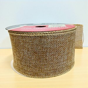 Fita Decorativa - Natural Bege Lisa - 6,3x914cm - 1 unidade - Rizzo