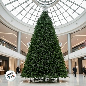 Árvore de Natal Premium - Torre de Metal com Festão - Verde - 10m - 1 unidade - Cromus - Rizzo