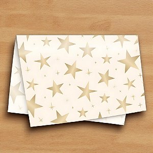 Papel Seda - Brilhar Marfim e Ouro - 49x69cm - 50 unidades - Cromus - Rizzo