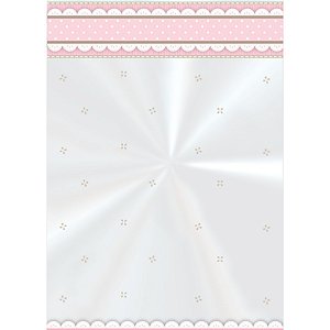 Saco Decorado Cute Rosa - 15cm x 22cm - 50 unidades - Cromus - Rizzo Embalagens