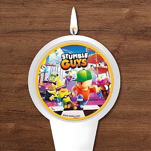 Vela Plana - Stumble Guys - 7x8,5cm - 1 unidade - Regina - Rizzo