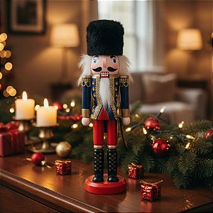 Soldado de Chumbo de Madeira com Espada - Azul - 25cm - 1 unidade - Artlille  - Rizzo