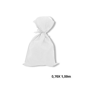 Saco para Surpresas em TNT - Branco - 0,70cm x 1m  - 1 unidade - Rizzo