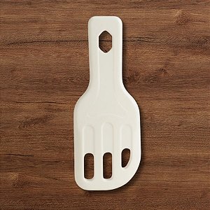 Espátula Vazada Branca BWB - 18,5x7cm - 1 unidade - Rizzo