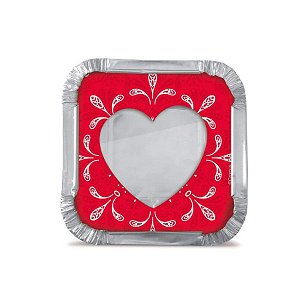 Marmitinha P - Paixão - 5,5x5,5x3cm  - 12 unidades - Cromus - Rizzo