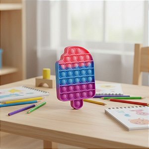 Molde de Silicone Pop It - Sorvete/Picolé - 16x9,5cm - 1 unidade - Rizzo
