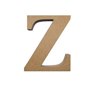 Letra MDF Cru - Z - 12x10cm - Rizzo Embalagens