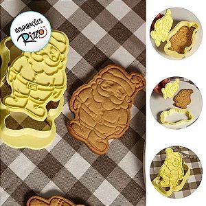 Kit Cortador Carimbo Boneco de Neve - 10cm - 1 unidade - BlueStar - Rizzo