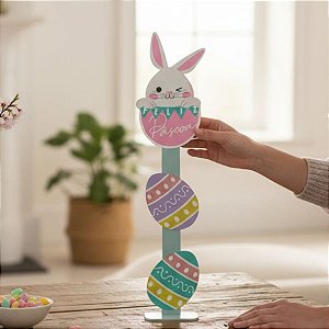 Placa Decorativa de Páscoa - Ovos de Páscoa - 65cm - 1 unidade - Rizzo