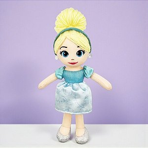 Boneca Cinderela de Pano - Princesas Disney - 28cm - 1 unidade - Disney Original - Rizzo