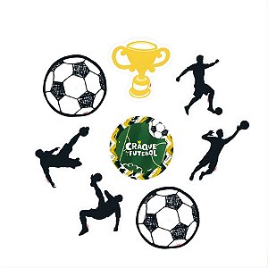 Pick Decorativo para Doces - Festa Futebol - 11x5cm - 8 unidades - Regina - Rizzo