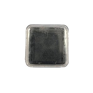 Almofada para Carimbo em Plástico e Espuma - Carimbeira Preto 2,5x2,5cm - 1 unidade - Rizzo