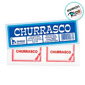 Talão Ficha de Papel - Churrasco - 100 unidades - Rizzo