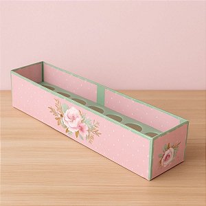 Caixa Botão de Rosa com Brigadeiro - Amor de Mãe - 32x6,5x6cm - 3 unidades - Decora Doces - Rizzo