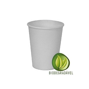 Copo Papel Biodegradável Branco 240ml - 10 unidades - Silverplastic - Rizzo Festas