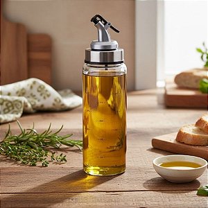 Frasco De Vidro Para Azeite Com Bico Dosador - 300ml - 1 unidade - Rizzo