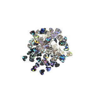 Mini Confete Glitter Prata - Coração - 10g - 1 unidade - Rizzo