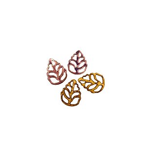 Mini Aplique Rose - Folhas - 1g - 4 unidades - Rizzo
