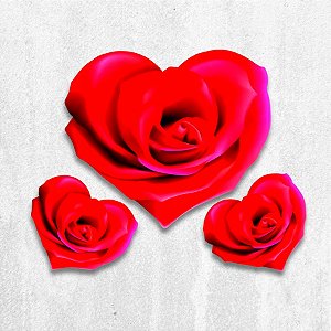 Kit Painel Decorativo - Coração Rosa - 55x48cm - 1 unidade - Festa Maluca - Rizzo