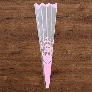 Floreira Saco Plástico - Rosa - 48x13x2,5cm - 100 unidades - Rizzo