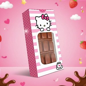 Caixa para Tablete de Chocolate - Hello Kitty - 1 unidade - Festcolor - Rizzo