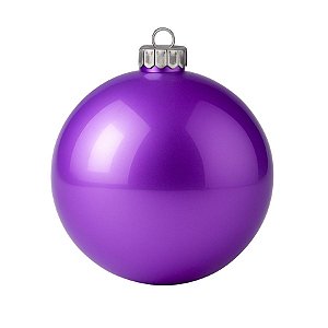 Bolas De Natal - Lisa Roxo - 15cm - 1 unidade - Rizzo