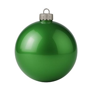 Bolas De Natal - Perolada Verde Escuro - 15cm - 1 unidade - Rizzo