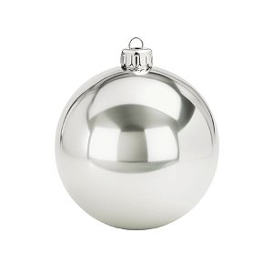 Bolas De Natal - Perolada Prata - 15cm - 1 unidade - Rizzo