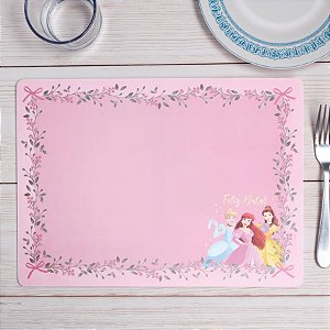 Jogo Americano - Natal Princesas - 46x33cm - 1 unidade - Disney Original - Rizzo