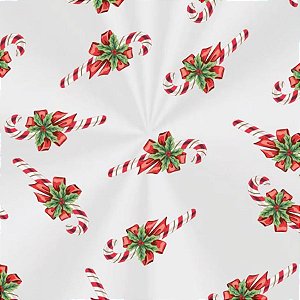 Saco Transparente Decorado - 25x35cm - Doce Natal - 50 unidades - Rizzo