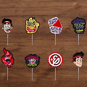 Pick Decorativo para Doces - Enaldinho - 12x5,5cm - 8 unidades - Regina - Rizzo