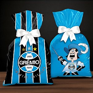 Sacola Plástica - Grêmio - 14x27cm - 8 unidades - Regina - Rizzo
