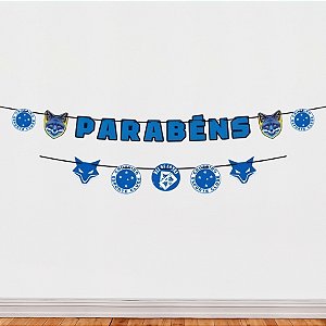 Faixa Decorativa Temática "Parabéns" - Cruzeiro - 150x13cm - 1 unidade - Regina - Rizzo