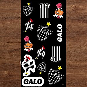 Adesivo Decorativo - Atlético Mineiro - 5x6cm - 15 unidades - Regina - Rizzo