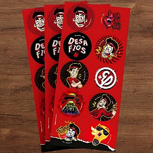 Adesivo Redondo - Enaldinho - 4x4cm - 30 unidades - Regina - Rizzo