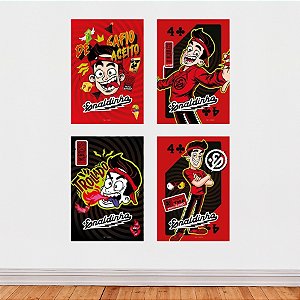 Cartaz Decorativo - Enaldinho - 31x45cm - 4 unidades - Regina - Rizzo