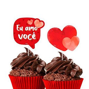 Pick Decorativo Para Doces - Amore - 11cm - 8 unidades - Regina - Rizzo