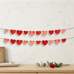 Faixa Decorativa - Corações Amore - 150x10cm - 1 unidade - Regina - Rizzo