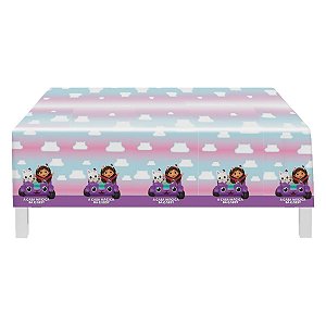 Toalha Plástica - A Casa Mágica da Gabby - 120x180cm - 1 unidade - FestColor - Rizzo