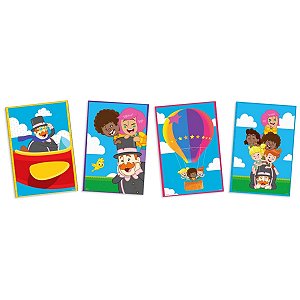 Quadros Decorativos - Mundo Bita - 31x21cm - 4 unidades - FestColor - Rizzo