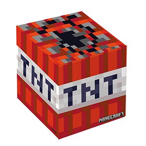 Caixa Cubo - Minecraft TNT - 7,5x7,5x7,5cm - 8 unidades - FestColor - Rizzo