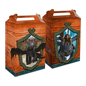 Caixa Surpresa - Como Treinar O Seu Dragão - 13x9x5cm - 8 unidades - FestColor - Rizzo