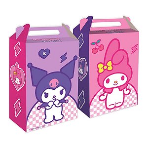 Caixa Surpresa - My Melody e Kuromi - 13x9x5cm - 8 unidades - FestColor - Rizzo