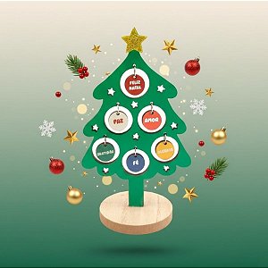 Enfeite Decorativo de Natal - Árvore Espírito Natalino - 17x10,2cm - 1 unidade - Rizzo