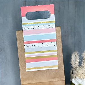 Alça Decorativa Listras Coloridas - 12,8x51cm - 5 unidades - Rizzo