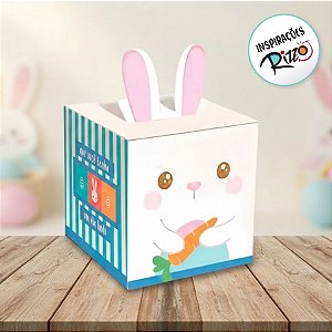 Caixa Pop Up - Páscoa Lino - M 9x9x11cm - 10 unidades - Cromus - Rizzo