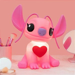 Luminária Angel - Coração - 33,5cm - 1 unidade - Disney Original - Rizzo